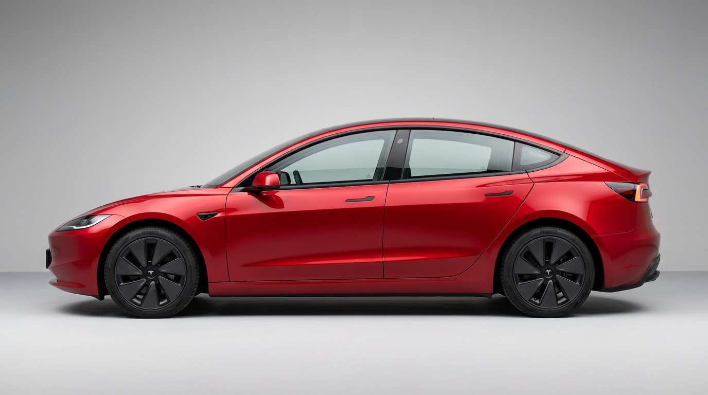 Tesla Model-3 side profile